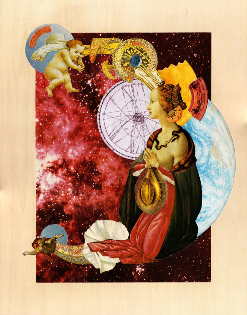 Fertility Rite - Collage on Wood Panel 2014 (150)